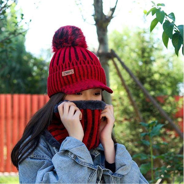 hats, scarves & gloves sets fashion wool pompom cap ring scarf winter hat set women knitted with brim warm fleece caps snood balaclava 2pcs, Blue;gray
hats, scarves & gloves sets fashion wool pompom cap ring scarf winter hat set women knitted with brim warm fleece caps snood balaclava 2pcs, Blue;gray