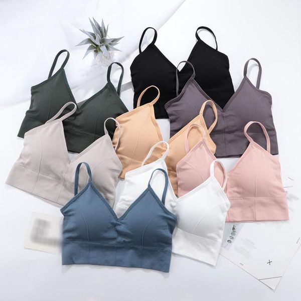women's tanks & camis women crop bra tube female streetwear sleeveless seamless sports tee, White
women's tanks & camis women crop bra tube female streetwear sleeveless seamless sports tee, White