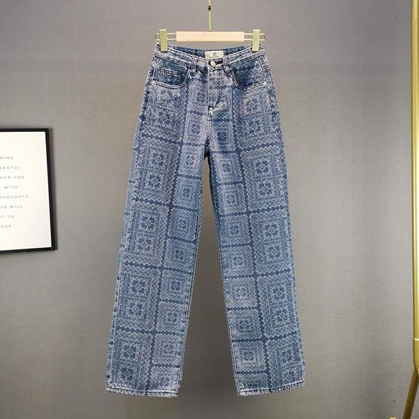 2021 new spring woman denim wide leg pants trendy girls casual ethnic style figure patterns cool trousers loose jeans women, Blue
2021 new spring woman denim wide leg pants trendy girls casual ethnic style figure patterns cool trousers loose jeans women, Blue