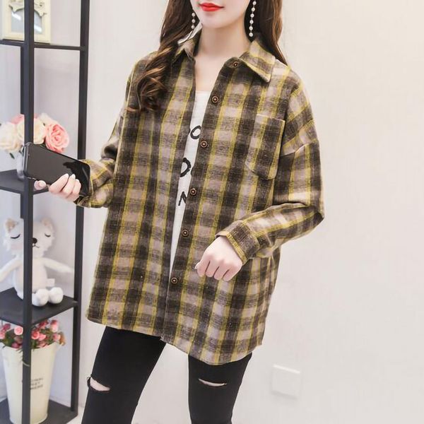 women casual plate down long mouths shacket wool button up turkish and blouses jas # t2, Black;brown
women casual plate down long mouths shacket wool button up turkish and blouses jas # t2, Black;brown