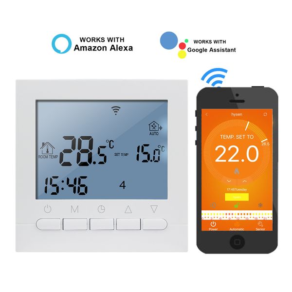Image of AC 220V WIFI Heating Thermostat 3A Boiler Actuator Heating System WIFI Thermostat APP Controls for Warm Floor