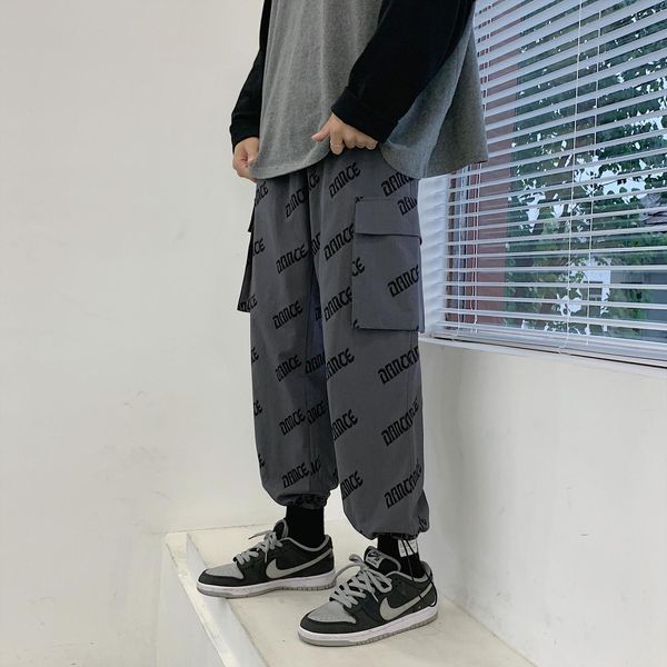 harajuku black letter cargo women pant harem joggers pocket streetwear sweatpants hip hop male korean trousers
harajuku black letter cargo women pant harem joggers pocket streetwear sweatpants hip hop male korean trousers