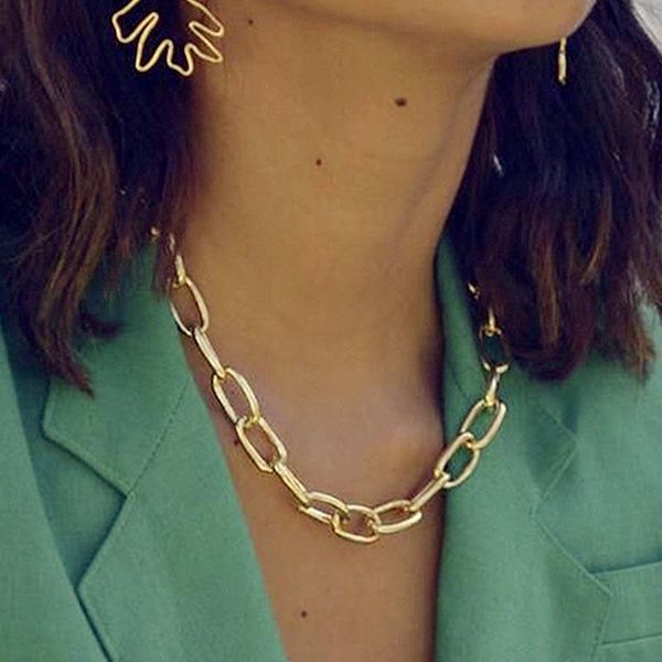chokers 17km bijoux femme gold color choker necklaces for women statement big cuban chunky thick necklace 2021 hip hop fashion jewelry, Golden;silver
chokers 17km bijoux femme gold color choker necklaces for women statement big cuban chunky thick necklace 2021 hip hop fashion jewelry, Golden;silver