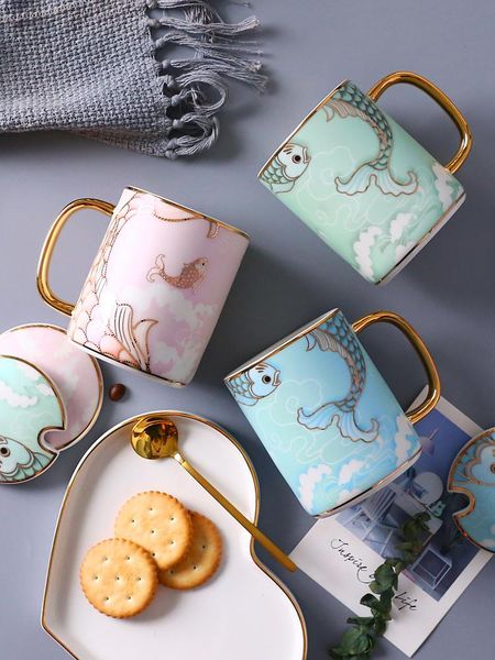 mugs ceramic mug with lid spoon fish tail couple drinking water cups tazas de cafe creative milk coffee tea cup party home drinkware
mugs ceramic mug with lid spoon fish tail couple drinking water cups tazas de cafe creative milk coffee tea cup party home drinkware