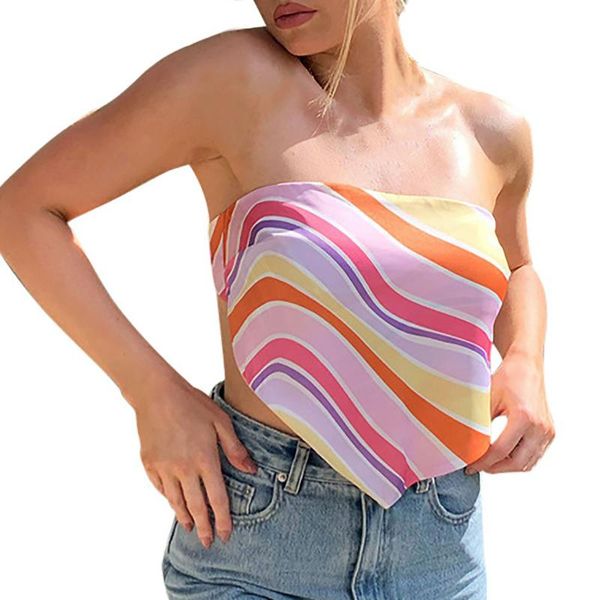 women's tanks & camis sleeveless print vest breast wrap fashion blouse women y2k t-shirts tube cors, White
women's tanks & camis sleeveless print vest breast wrap fashion blouse women y2k t-shirts tube cors, White
