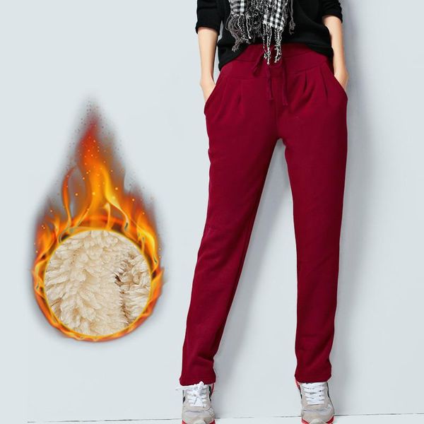women's pants & capris 6xl winter women plus size with velvet fleece inside casual warm wine red black gray color pocket xl xxl 5xl swe, Black;white
women's pants & capris 6xl winter women plus size with velvet fleece inside casual warm wine red black gray color pocket xl xxl 5xl swe, Black;white