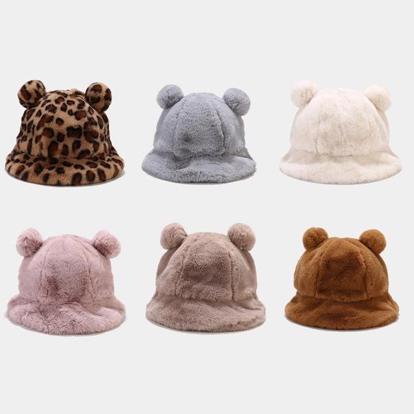 wide brim hats 2021 winter women hat artificial fur bucket soft warm faux pompoms fisherman fashion panama cute fishing caps, Blue;gray
wide brim hats 2021 winter women hat artificial fur bucket soft warm faux pompoms fisherman fashion panama cute fishing caps, Blue;gray