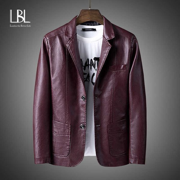 lbl leather jacket male slim autumn fashion zipper pockets pu leather men's suit jacket pure solid color leisure coats 211009, Black
lbl leather jacket male slim autumn fashion zipper pockets pu leather men's suit jacket pure solid color leisure coats 211009, Black
