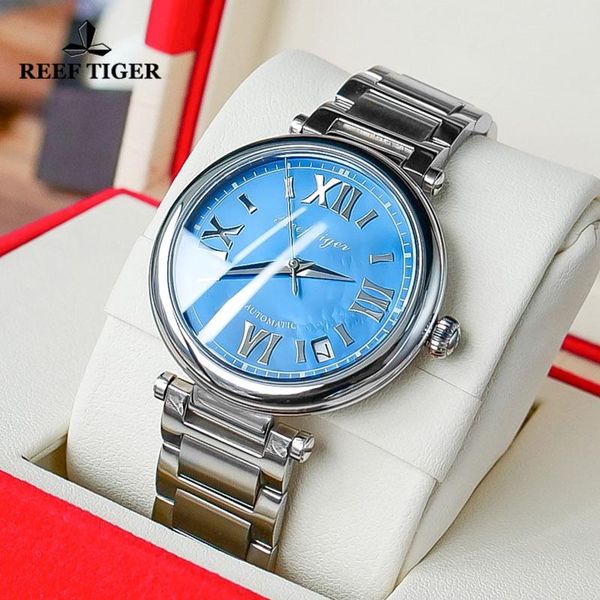 wristwatches reef tiger/rt simple fashion women automatic mechanical watch steel ladies bracelet watches date sapphire glass, Slivery;brown
wristwatches reef tiger/rt simple fashion women automatic mechanical watch steel ladies bracelet watches date sapphire glass, Slivery;brown