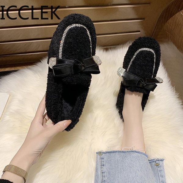 boots women's winter solid plush fur loafers daily home flats shoes female bow knot short boat furry ladies, Black
boots women's winter solid plush fur loafers daily home flats shoes female bow knot short boat furry ladies, Black