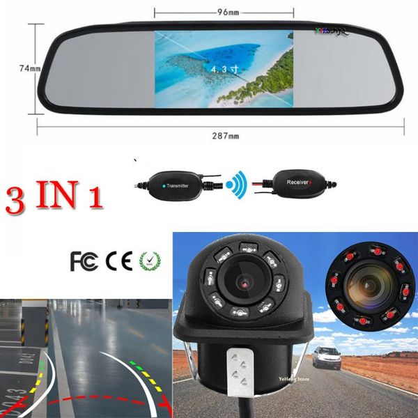 car video wireless hd ccd intelligent dynamic trajectory tracks rear view camera backup auto reversing 4.3''lcd monitor mirror par
car video wireless hd ccd intelligent dynamic trajectory tracks rear view camera backup auto reversing 4.3''lcd monitor mirror par