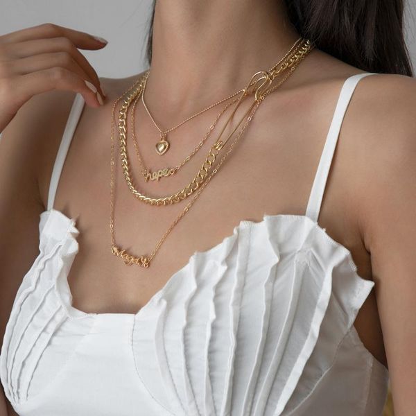 pendant necklaces 2pcs/set layered chain heart hope pin necklace women jewlery set boho trendy wholesale, Silver
pendant necklaces 2pcs/set layered chain heart hope pin necklace women jewlery set boho trendy wholesale, Silver