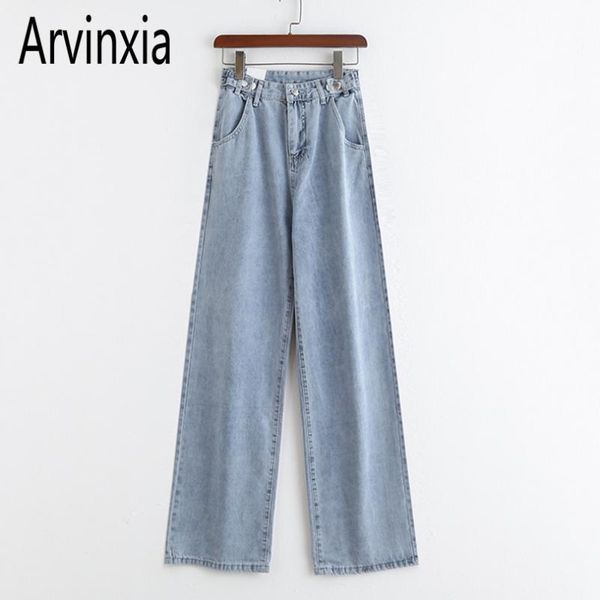 women's jeans arvinxia fashion streetwear solid loose women casual straight lady denim pants vintage high waist boyfriend trousers, Blue
women's jeans arvinxia fashion streetwear solid loose women casual straight lady denim pants vintage high waist boyfriend trousers, Blue