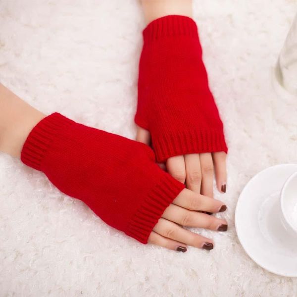 five fingers gloves women' wool thickened warm fluorescent color candy half - finger winter mitten, Blue;gray
five fingers gloves women' wool thickened warm fluorescent color candy half - finger winter mitten, Blue;gray