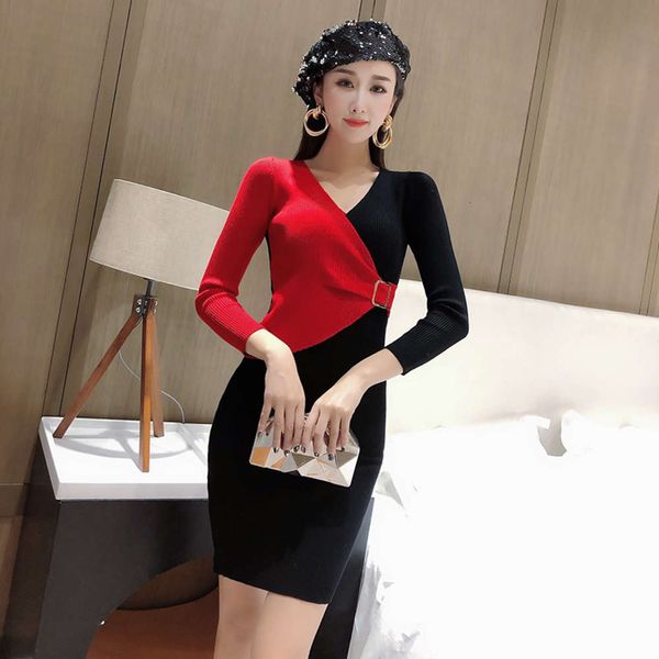 temperament color cargo contrast knitted autumn v-neck and winter new waist sweater bottom buttock dress hot, Black;gray
temperament color cargo contrast knitted autumn v-neck and winter new waist sweater bottom buttock dress hot, Black;gray
