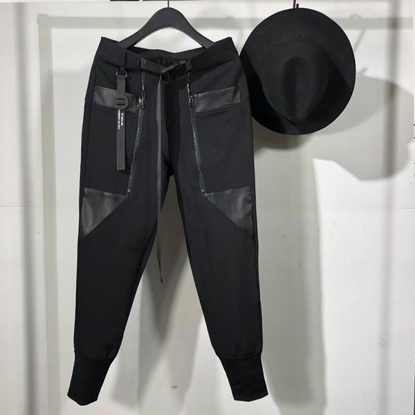 men's pants personality men casual cargo gothic clothing sweatpants spring autumn pencil high sweater hip hop solid long, Black
men's pants personality men casual cargo gothic clothing sweatpants spring autumn pencil high sweater hip hop solid long, Black