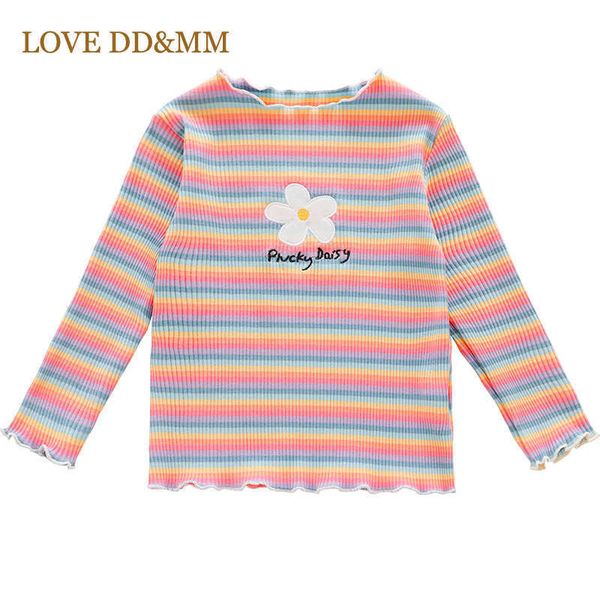 love dd&mm girl t-shirts autumn girls casual cute color stripe long sleeved base t-shirt outfits kids clothes children costume 210715, Blue
love dd&mm girl t-shirts autumn girls casual cute color stripe long sleeved base t-shirt outfits kids clothes children costume 210715, Blue