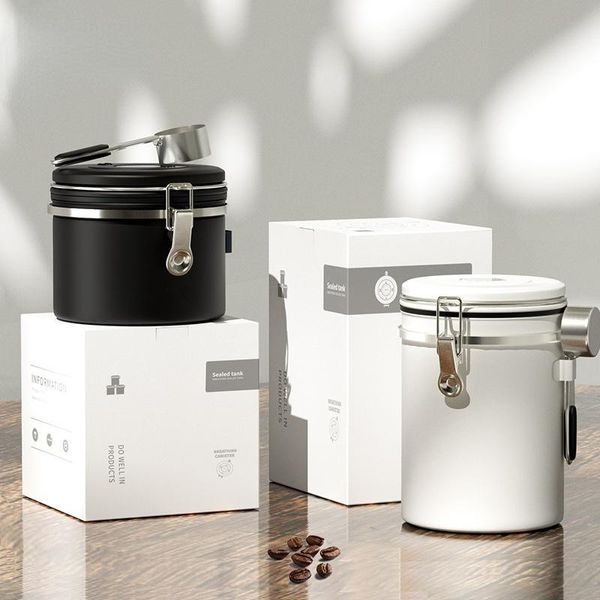storage bottles & jars 1.5/1.8l coffee bean sealed tank 304 stainless steel exhaust valve breathing fresh-keeping
storage bottles & jars 1.5/1.8l coffee bean sealed tank 304 stainless steel exhaust valve breathing fresh-keeping
