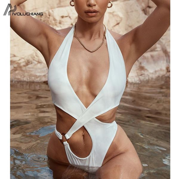 women high waist v neck hollow out monokini one piece swimsuit women solid white cut out push up backless thong swimwear
women high waist v neck hollow out monokini one piece swimsuit women solid white cut out push up backless thong swimwear