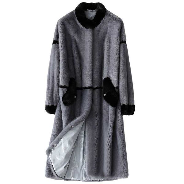 women's fur & faux natural coat winter real mink authentic jacket thickened warm support custom 2021, Black
women's fur & faux natural coat winter real mink authentic jacket thickened warm support custom 2021, Black