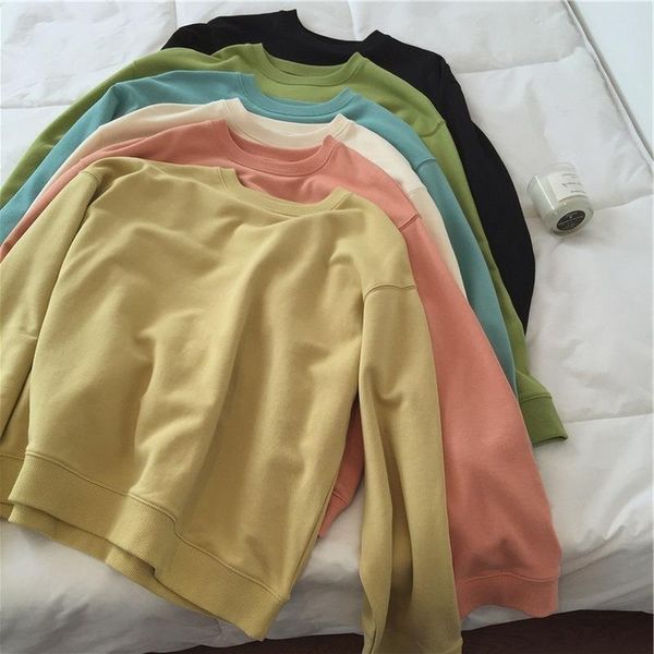 women's hoodies & sweatshirts 2021 spring summer 6 colors thin cotton sweatshirt o-neck solid casual pullovers, Black
women's hoodies & sweatshirts 2021 spring summer 6 colors thin cotton sweatshirt o-neck solid casual pullovers, Black