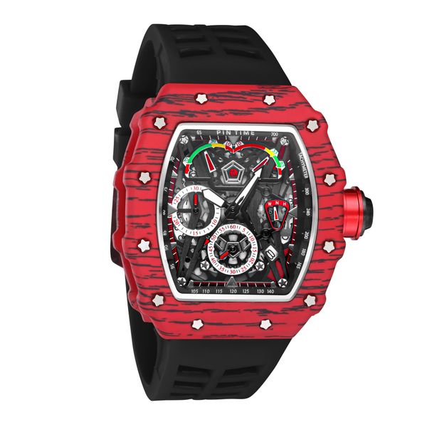 gypsophila diamond wine barrel fashion men's watch six needles three eyes multi-function miller calendar quartz watch, Silver
gypsophila diamond wine barrel fashion men's watch six needles three eyes multi-function miller calendar quartz watch, Silver