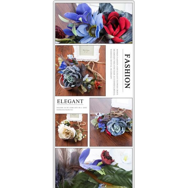 haimeikang fashion garland wreath of flowers plaiting women girls flower crown feather headbands wedding hair acc qylyqp, Silver
haimeikang fashion garland wreath of flowers plaiting women girls flower crown feather headbands wedding hair acc qylyqp, Silver