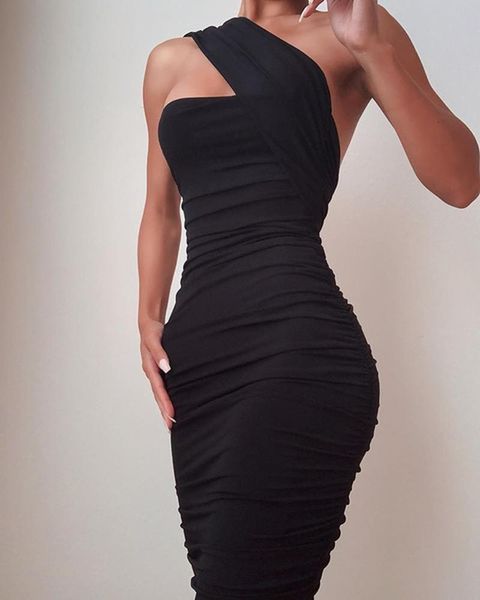 casual dresses one shoulder sleeveless solid color party slim fit plus size female tight dress bodycon women ladies fashion 2021, Black;gray
casual dresses one shoulder sleeveless solid color party slim fit plus size female tight dress bodycon women ladies fashion 2021, Black;gray