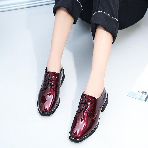 patent leather dress shoes women pumps kitten heels wedding party shoes for women office fashion square toe block heels, Black
patent leather dress shoes women pumps kitten heels wedding party shoes for women office fashion square toe block heels, Black