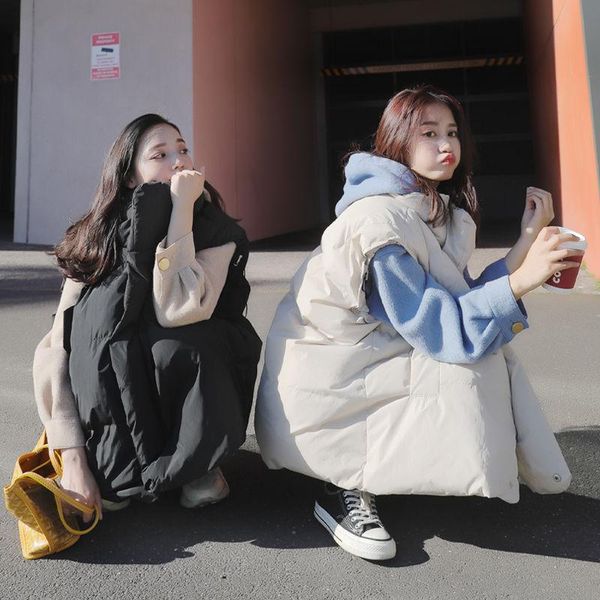 women's vests bread clothes cotton vest autumn and winter 2021 loose korean short jacket waistcoat women, Black;white
women's vests bread clothes cotton vest autumn and winter 2021 loose korean short jacket waistcoat women, Black;white