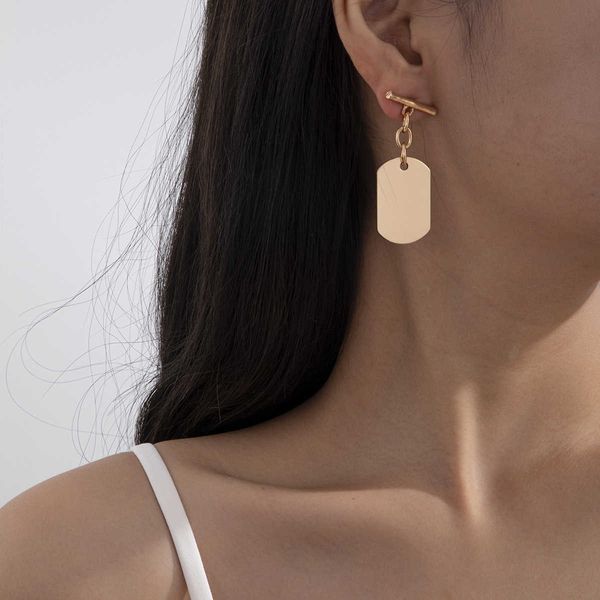 simple design of ornaments exaggerated square alloy versatile cold metal earrings, Silver
simple design of ornaments exaggerated square alloy versatile cold metal earrings, Silver