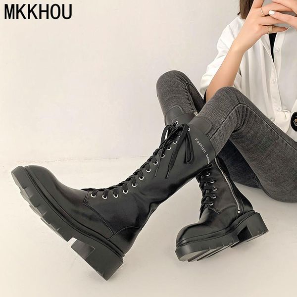 boots mkkhou fashion knee-length women's winter leather round toe lace-up increased straight, Black
boots mkkhou fashion knee-length women's winter leather round toe lace-up increased straight, Black