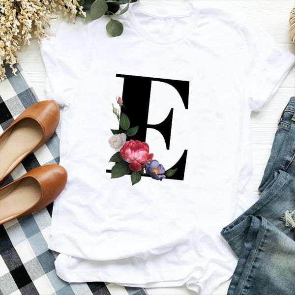 floral letter e autumn print womens t shirt tee clothes graphic, White
floral letter e autumn print womens t shirt tee clothes graphic, White
