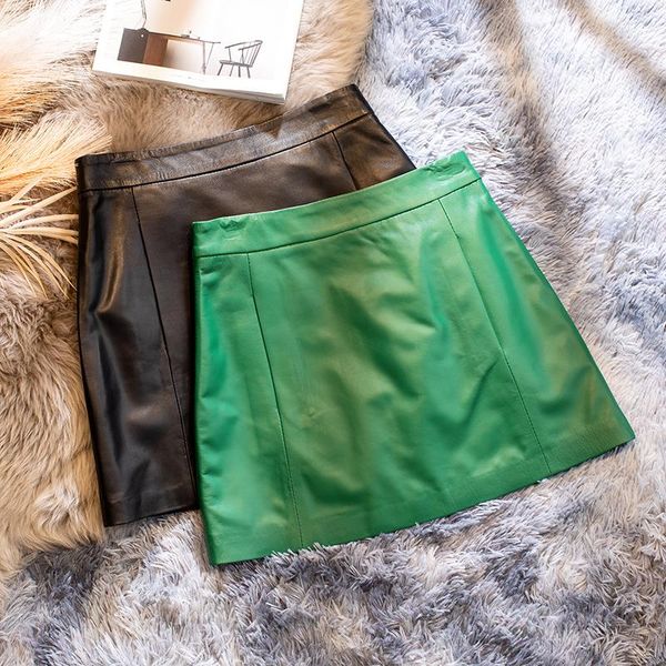 skirts genuine sheepskin leather for women 2021 female high waist summer short skirt ropa de mujer zjt2458, Black
skirts genuine sheepskin leather for women 2021 female high waist summer short skirt ropa de mujer zjt2458, Black