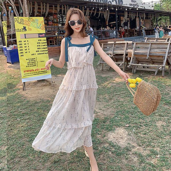 flower print chiffon camisole dresses for women fungus patchwork bandage elegant office lady vestido feminino 210525, Black;gray
flower print chiffon camisole dresses for women fungus patchwork bandage elegant office lady vestido feminino 210525, Black;gray