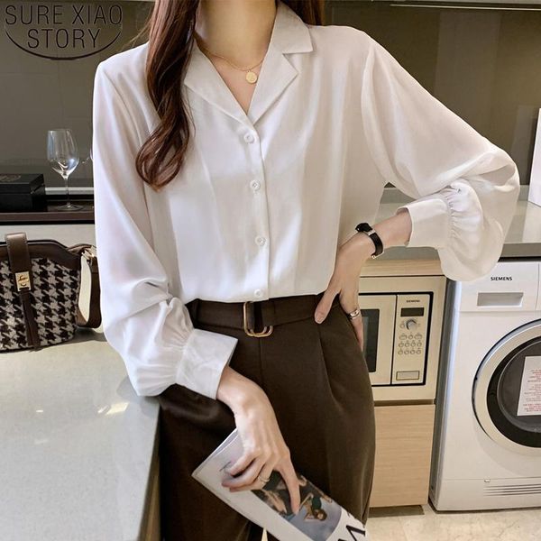 women's blouses & shirts elegant suit collar button up 2021 fall lorean loose chiffon blouse women long sleeve office ladies blusas 11, White
women's blouses & shirts elegant suit collar button up 2021 fall lorean loose chiffon blouse women long sleeve office ladies blusas 11, White