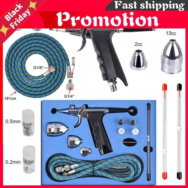 professional spray guns 0.2/0.3/0.5mm double action gun trigger airbrush set with tips 3 cups model air brush for nail tool tattoo art
professional spray guns 0.2/0.3/0.5mm double action gun trigger airbrush set with tips 3 cups model air brush for nail tool tattoo art