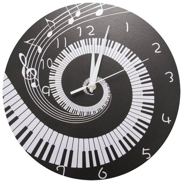 wall clocks elegant piano key clock music notes wave round modern without battery black + white acrylic
wall clocks elegant piano key clock music notes wave round modern without battery black + white acrylic