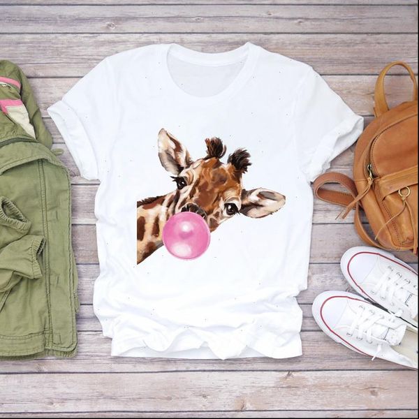 women cartoon giraffe animal cute 90s style print lady t shirts womens graphic t shirt ladies female tee t shirt, White
women cartoon giraffe animal cute 90s style print lady t shirts womens graphic t shirt ladies female tee t shirt, White