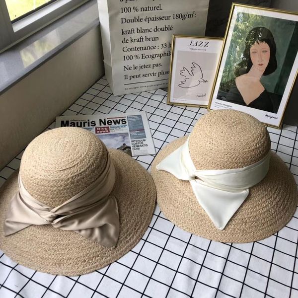 wide brim hats elegant japanese bow straw hat female summer fisherman sunshade beach fashion joker, Blue;gray
wide brim hats elegant japanese bow straw hat female summer fisherman sunshade beach fashion joker, Blue;gray