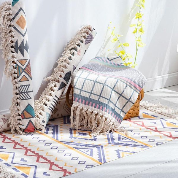 carpets retro boho ethnic style hand woven cotton linen tassels stripe area rugs geometric bedroom non-slip morocco door mat
carpets retro boho ethnic style hand woven cotton linen tassels stripe area rugs geometric bedroom non-slip morocco door mat