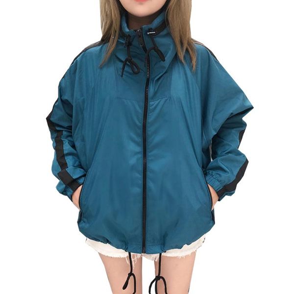 women's jackets women harajuku long sleeve jacket zipper thin basic coats female loose casual sport turndown collar student windbreaker, Black;brown
women's jackets women harajuku long sleeve jacket zipper thin basic coats female loose casual sport turndown collar student windbreaker, Black;brown