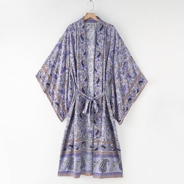 Autumn BOHO Location Floral Print Long Kimono Shirt Pink Hippie Women Tie Bow Sashes Long Cardigan Loose Blouse Tops Holiday, Red
Autumn BOHO Location Floral Print Long Kimono Shirt Pink Hippie Women Tie Bow Sashes Long Cardigan Loose Blouse Tops Holiday, Red