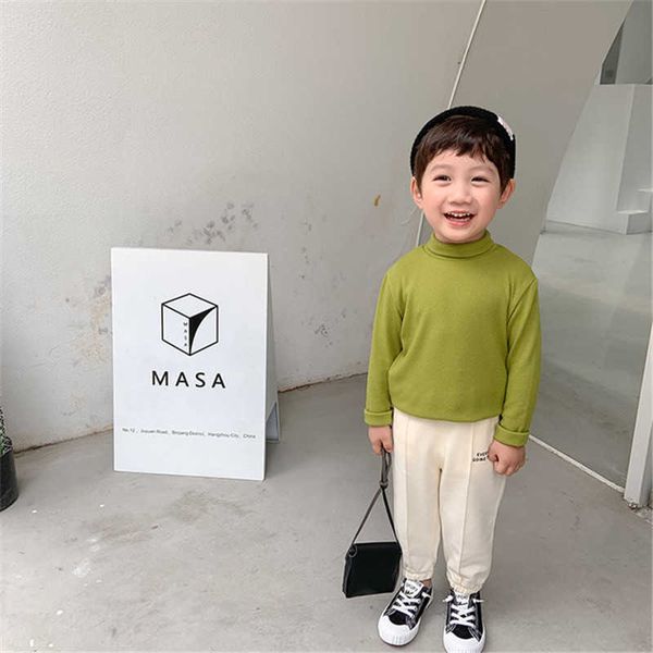 autumn baby boys solid color high collar t-shirts fashion all match long sleeve casual base tees 210615, Blue
autumn baby boys solid color high collar t-shirts fashion all match long sleeve casual base tees 210615, Blue
