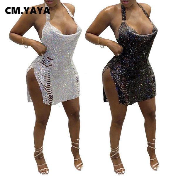 casual dresses cm.yaya women sequins halter neck open back hole side split bodycon midi dress club party pencil mini 2021, Black;gray
casual dresses cm.yaya women sequins halter neck open back hole side split bodycon midi dress club party pencil mini 2021, Black;gray