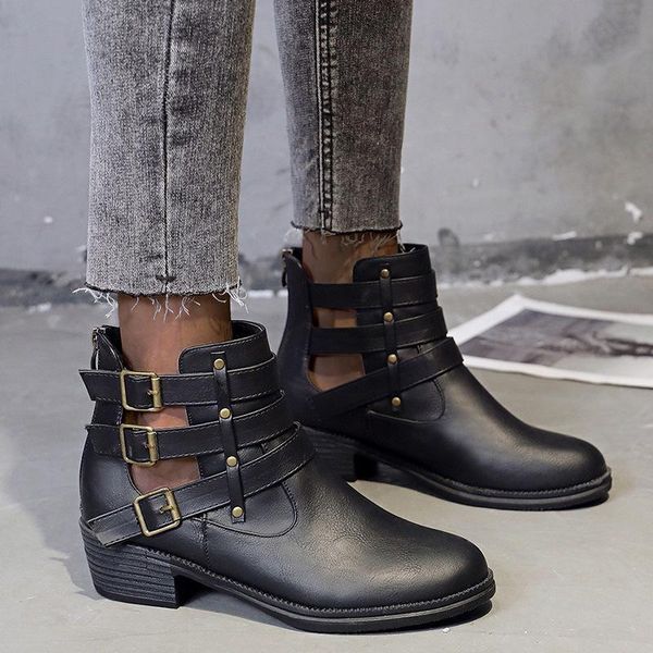 boots ankle women gladiator low heels plus size summer sale shoes booties vintage pu leather shoe botas mujer, Black
boots ankle women gladiator low heels plus size summer sale shoes booties vintage pu leather shoe botas mujer, Black