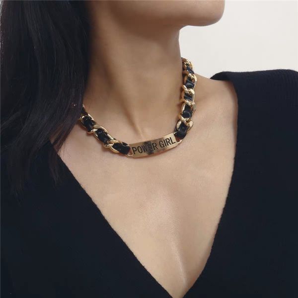 hbp fashion niche design in indifference letter neck band net red simple korean personalized clavicle chain choker, Silver
hbp fashion niche design in indifference letter neck band net red simple korean personalized clavicle chain choker, Silver