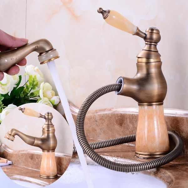 bathroom sink faucets european-style natural jade faucet,brass pull out and cold mixet tap,deck mounted gold basin faucet
bathroom sink faucets european-style natural jade faucet,brass pull out and cold mixet tap,deck mounted gold basin faucet