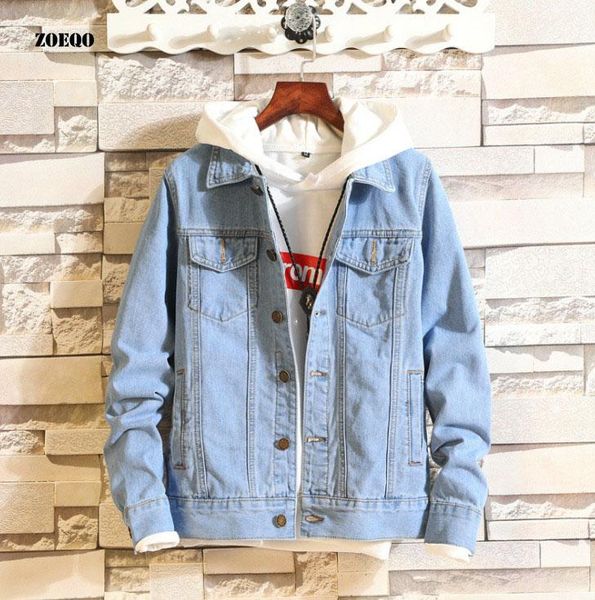 men's jackets denim jacket men autumn fashion jeans coat male slim fit casual coats outwear and m-4xl, Black;brown
men's jackets denim jacket men autumn fashion jeans coat male slim fit casual coats outwear and m-4xl, Black;brown