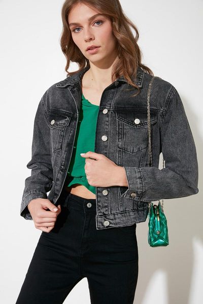 women's jackets trendyol beli fitted denim jacket twoss21ce0238, Black;brown
women's jackets trendyol beli fitted denim jacket twoss21ce0238, Black;brown